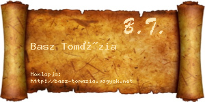 Basz Tomázia névjegykártya